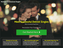 Tablet Screenshot of michiganprofessionalsingles.com